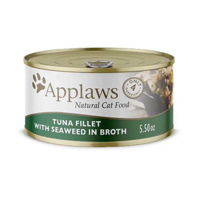 Applaws Natural Wet Cat Food Tuna Fillet with Seaweed in Broth