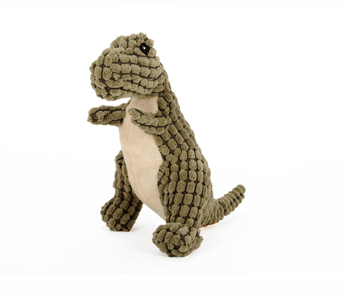 Giant Fleece Dinosaur Interactive Dog Toy With Squeakers - Perfect For Large Dogs! - Image 4