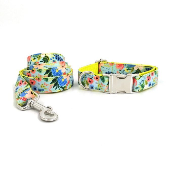 Premium Garden Collection Dog Leash And Collar Set