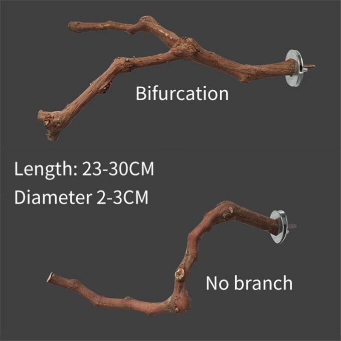 Natural Grape Wood Bird Perching Stick - Image 2