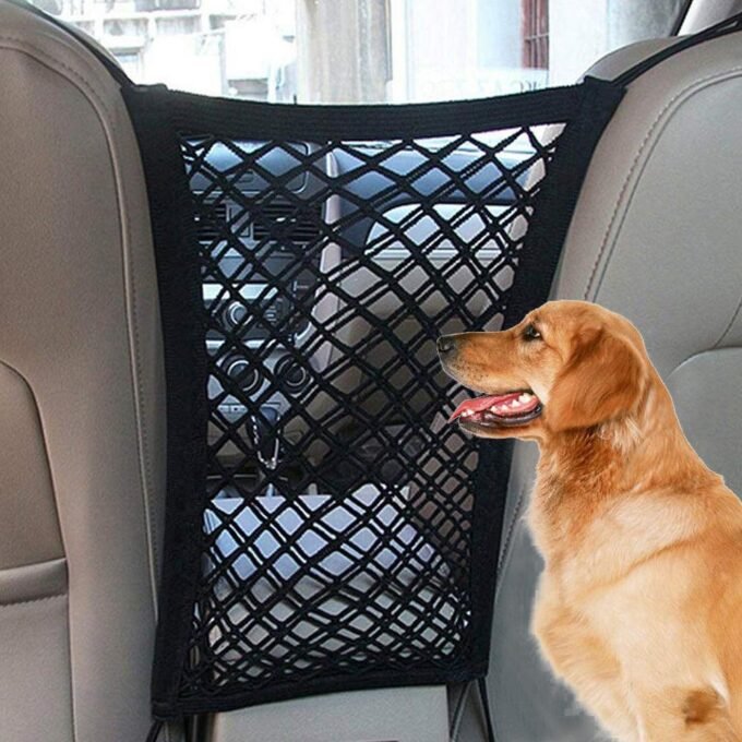 Flexible Car Pet Fence: Secure Travel Isolation Mesh For Dogs And Kids