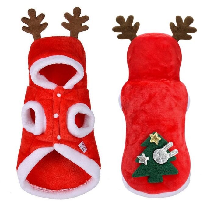 Festive Santa Claus Dog Costume For Small Dogs - Perfect For Christmas Celebrations! - Image 2