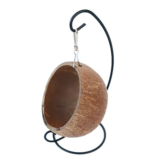 Golden Bear Coconut Shell Hanging Nest For Hamsters And Guinea Pigs - Image 2