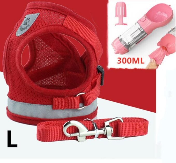 Breathable Mesh Pet Leash With Reflective Design And Matching Belt - Image 3