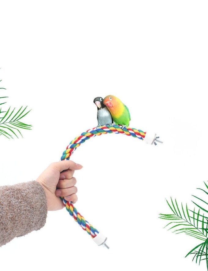 Climbing Rope Birdcage Accessory: Parrot Standing Pole Ladder Stick - Image 3