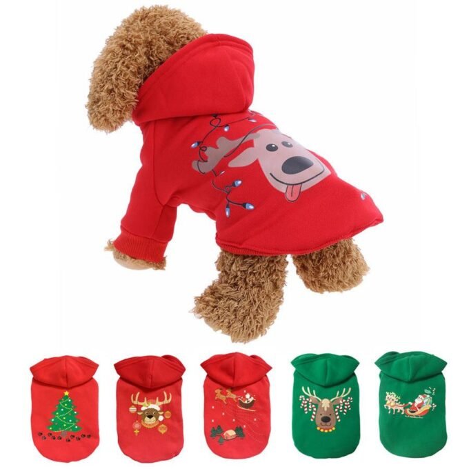 Cozy Cotton Dog Christmas Sweater - Festive Attire For Your Furry Friend