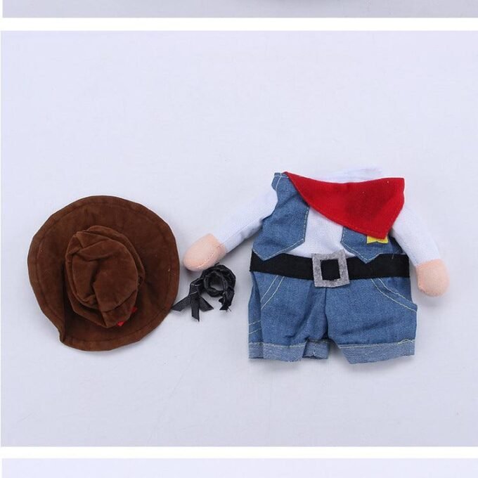 Denim Cowboy Pet Costume - Image 5